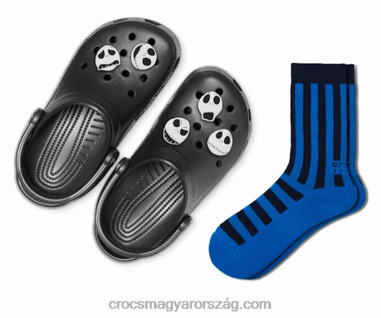 férfiak Jack skellington arcpakolás Crocs fekete 00XTV1279