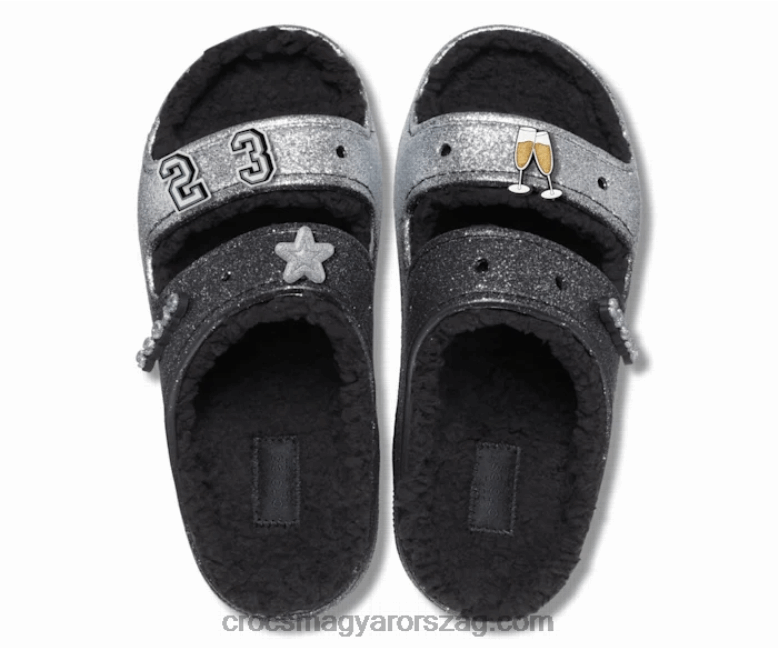 férfiak újév 2023 csomag Crocs fekete ezüst 00XTV1301