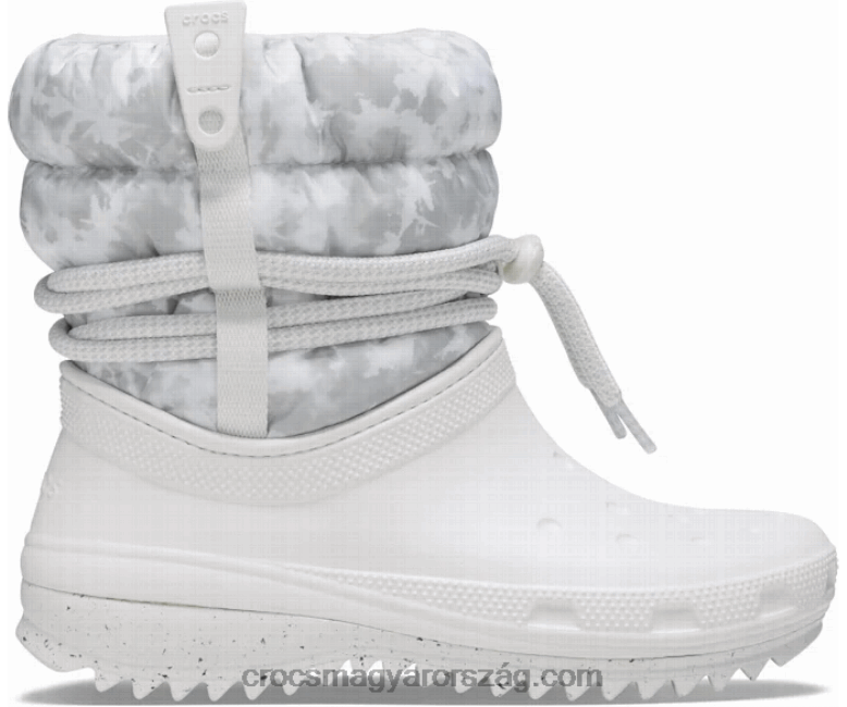 nők klasszikus neo puff luxe csizma Crocs majdnem fehér/világosszürke 00XTV344