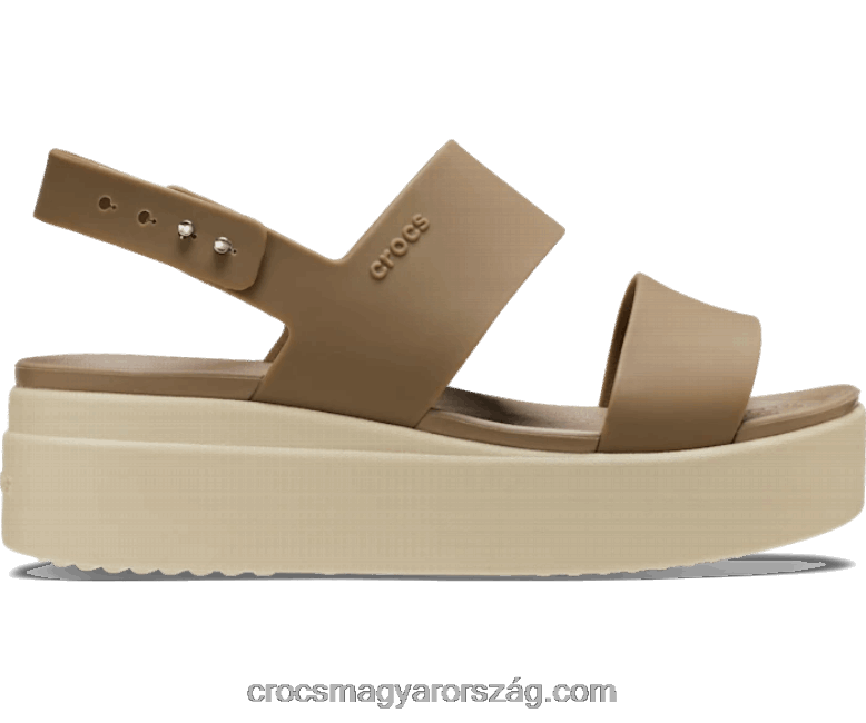 nők brooklyni alacsony ék Crocs khaki/csont 00XTV447