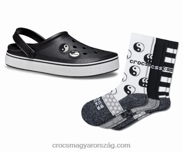 nők béke és szeretet csomag Crocs fekete 00XTV42