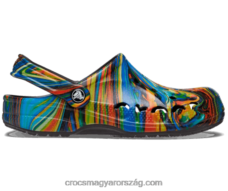 nők baya szezonális nyomtatott klumpa Crocs fekete/multi 00XTV224