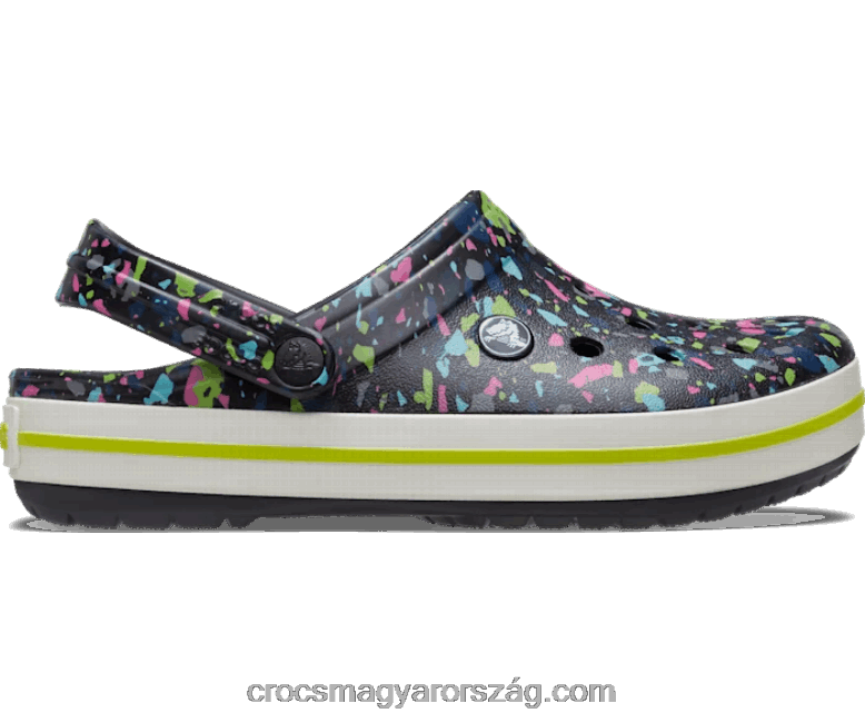 nők crocband terrazzo klumpa Crocs fekete/multi 00XTV136