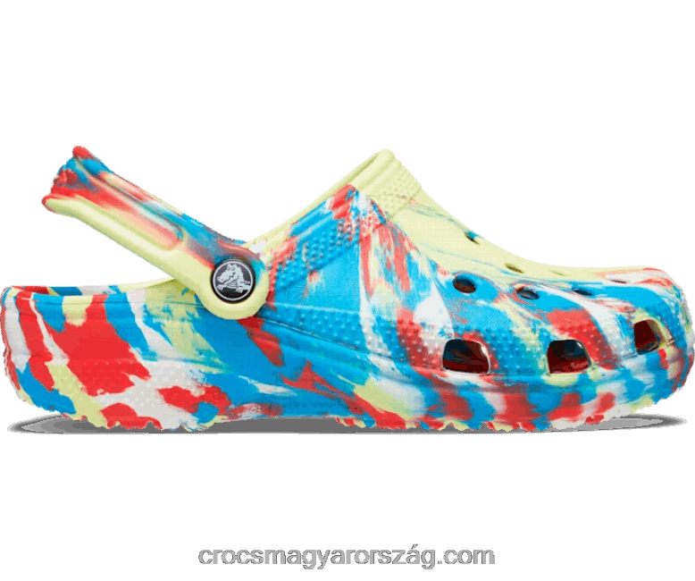 nők klasszikus márvány klumpa Crocs fehér fekete 00XTV89