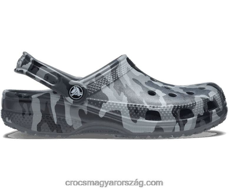 nők klasszikus nyomtatott tereppapucs Crocs palaszürke/multi 00XTV301