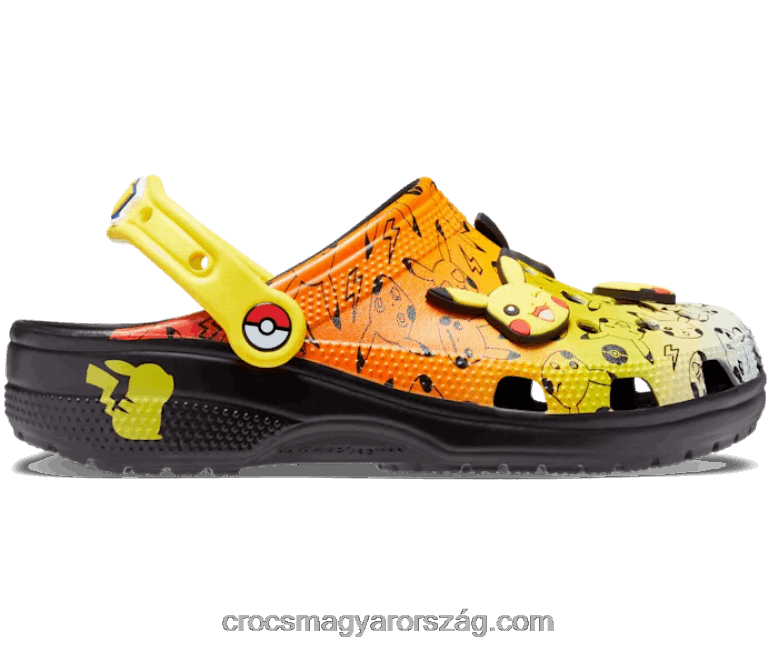 nők klasszikus pokémon klumpa Crocs fekete/multi 00XTV215