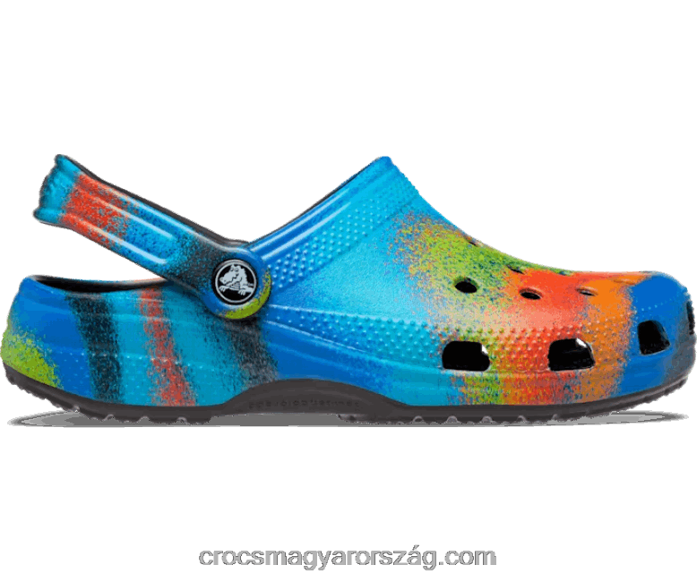 nők klasszikus spray festék klumpa Crocs fekete/multi 00XTV231
