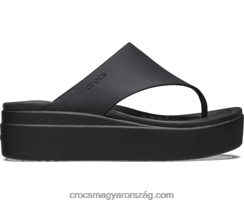 nők brooklyni flip Crocs fekete 00XTV354