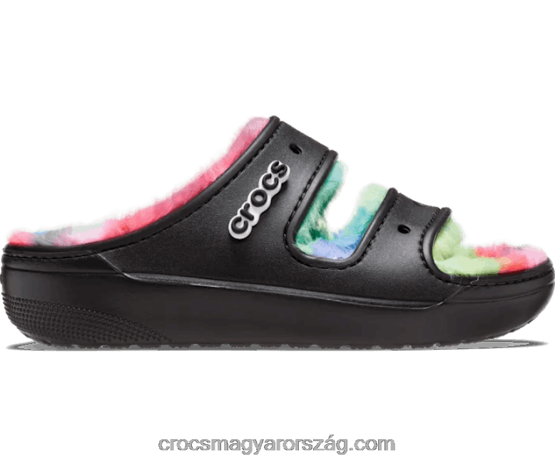 nők klasszikus cozzzy festékszóró szandál Crocs fekete/multi 00XTV467