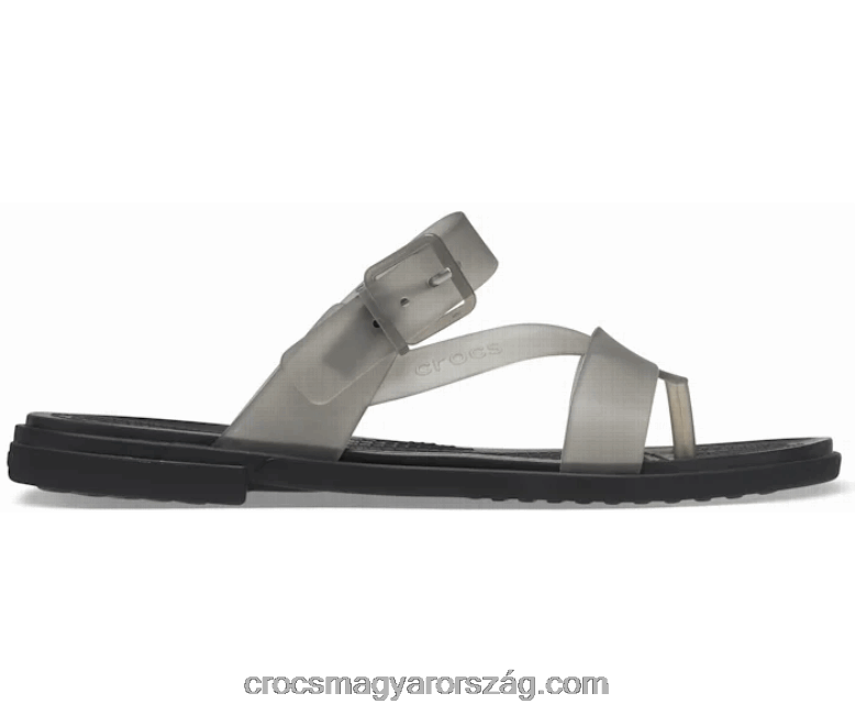 nők tulum áttetsző lábujjoszlop Crocs fekete 00XTV570