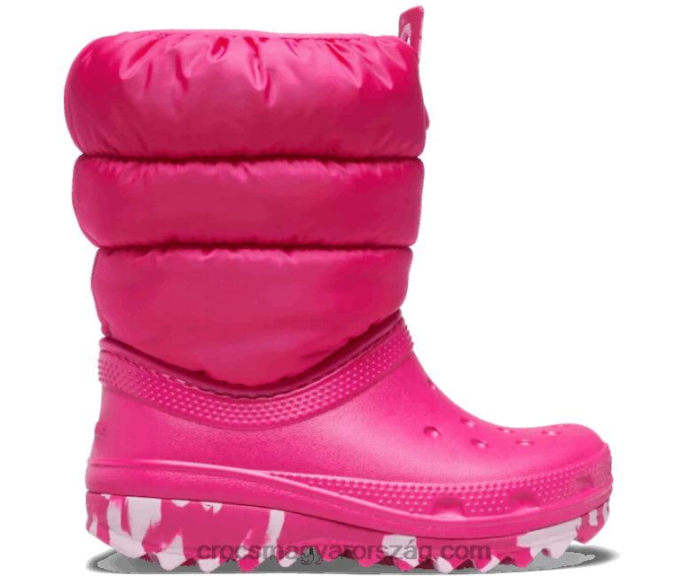 gyerekek klasszikus neo puff csizma Crocs cukorka rózsaszín 00XTV1447