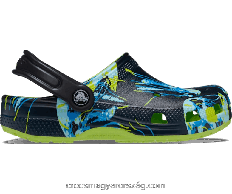 gyerekek kisgyermek klasszikus meta scape klumpa Crocs limeade/multi 00XTV1376