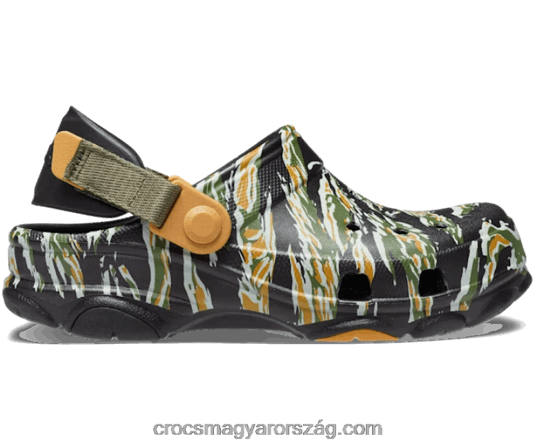 gyerekek kisgyermek terepjáró cammo klumpa Crocs fekete/multi 00XTV1419