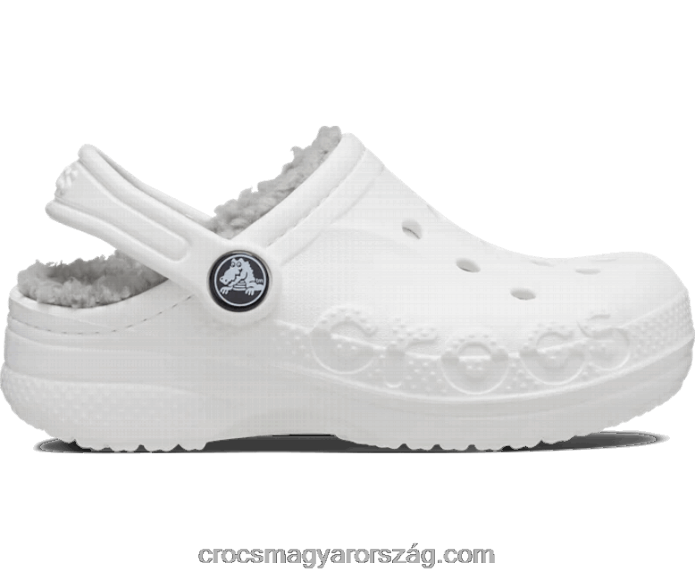 gyerekek baya bélelt klumpa Crocs fehér/világosszürke 00XTV1596