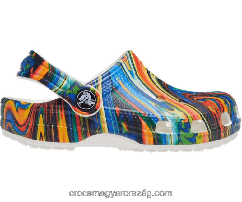 gyerekek klasszikus ebből a világból ii klumpa Crocs fényes kobalt/fehér 00XTV1535