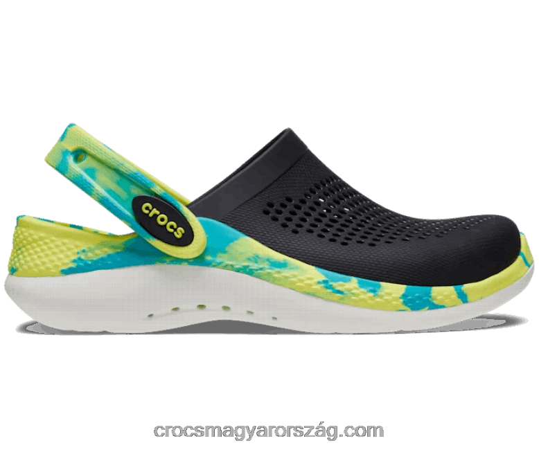 gyerekek literide 360 ​​márványos klumpa Crocs fekete/multi 00XTV1582