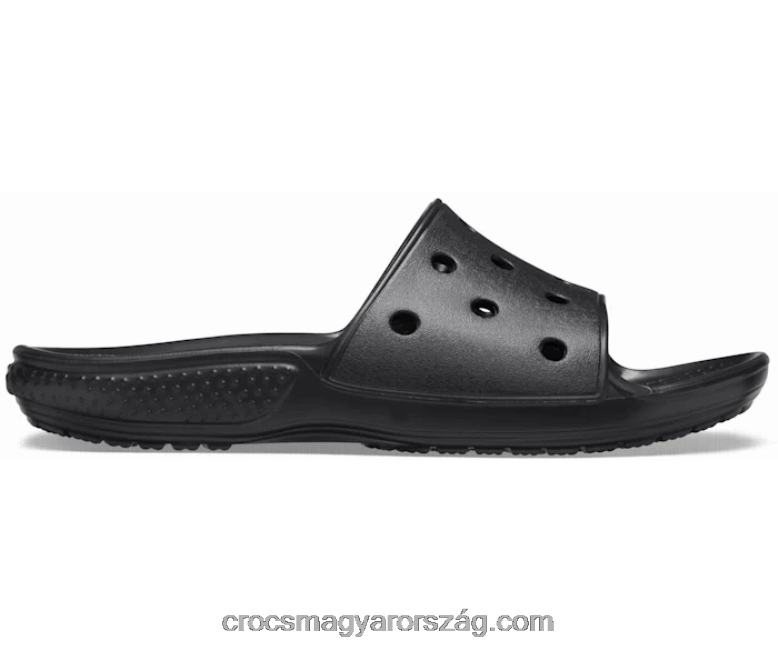 gyerekek klasszikus csúszda Crocs fekete 00XTV1630