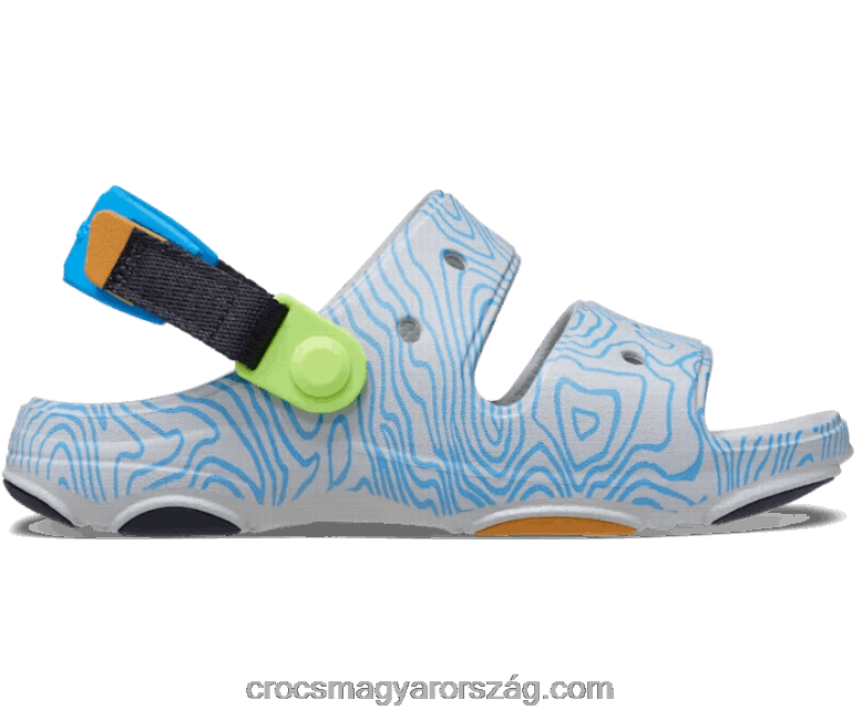 gyerekek terepjáró topográfiai szandál Crocs atmoszféra/multi 00XTV1629