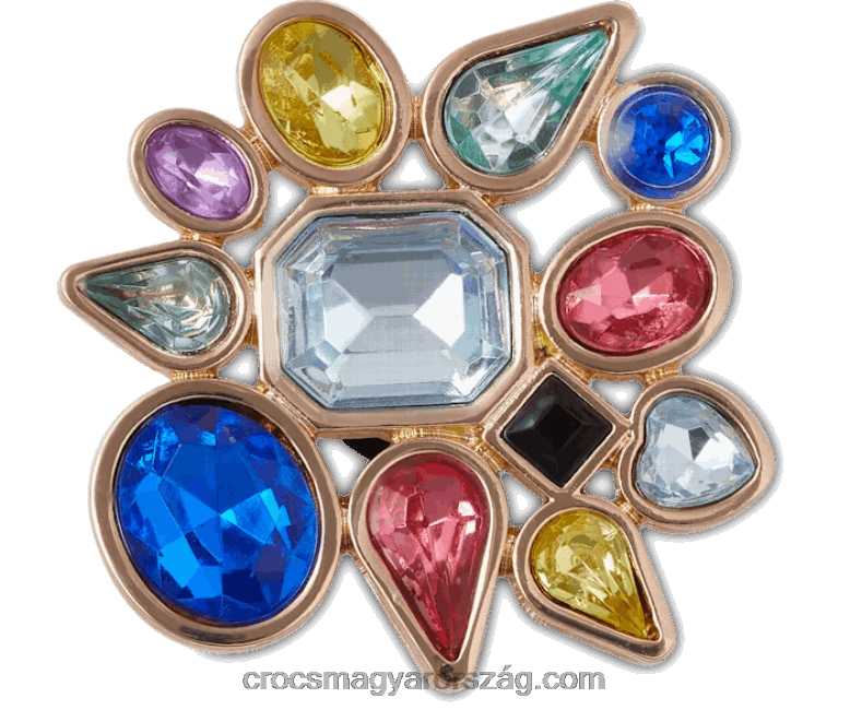 többszínű drágakő klaszter Crocs00XTV704